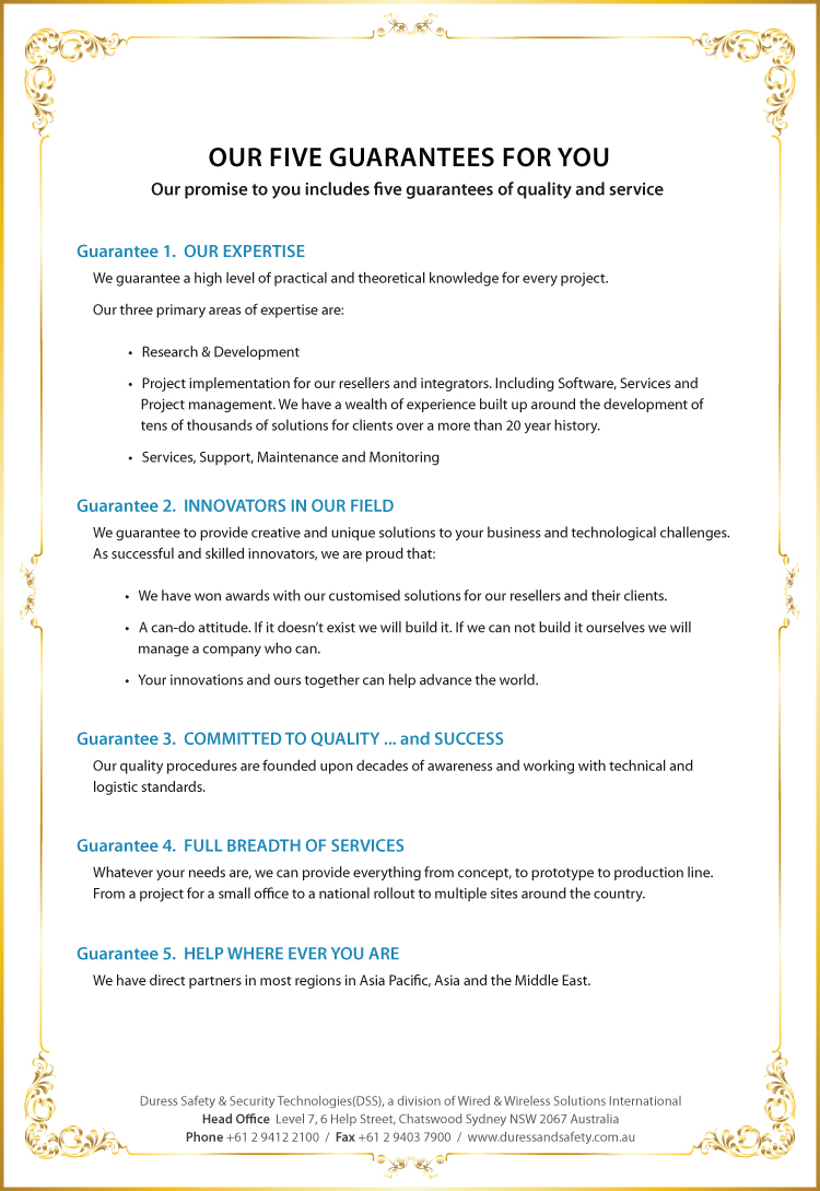 Guarantees